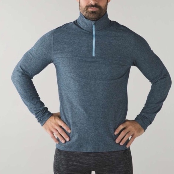 Lululemon Surge Warm 1/2 Zip * Alberta Lake / Caspian Blue XL - Picture 1 of 7